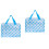 2Stk Make-Up Beutel PVC Transparent Wasserdicht Sky Blue 3