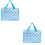 2Stk Make-Up Beutel PVC Transparent Wasserdicht Sky Blue 5