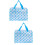 2Stk Make-Up Beutel PVC Transparent Wasserdicht Sky Blue 6