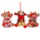 3Pcs Plush Ox Mascot Hanging Decorations Soft PP Ornaments 1