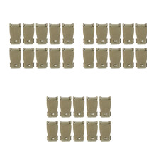 30Pcs Fixed Khaki Buckles for Backpack Outdoor Strap Management