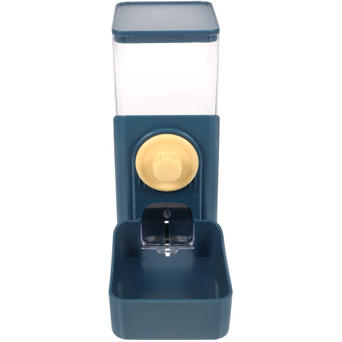 Dark Blue Automatic Cat Feeder Durable PP Small Pet Food Dispenser