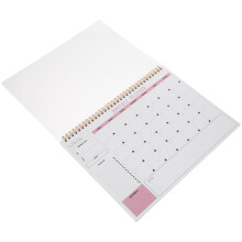 Orange Daily Planner Notepad Paper Aluminum Organizer Notebook