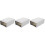 3Pcs Plastic Storage Drawers for Clothes White Stackable Bins 3