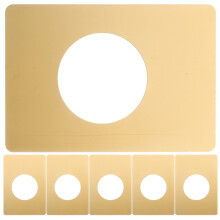 6Pièces Plaques De Fixation Porte Dorées Acier Inox Durable