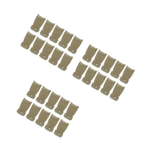 30Pcs Fixed Khaki Buckles for Backpack Outdoor Strap Management 1