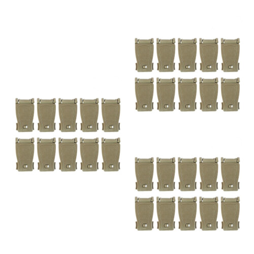 30Pcs Fixed Khaki Buckles for Backpack Outdoor Strap Management 2