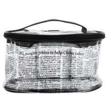 2Pcs Premium PVC Makeup Pouch Large Capacity Cosmetic Storage Bag