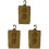 3Pcs Waterproof Khaki Phone Bag Small Pouch with Quick Release Buckle 1