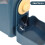 Dark Blue Automatic Cat Feeder Durable PP Small Pet Food Dispenser 3
