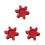3Pcs Flexible Jaw Coupling Pad Rubber Spider Insert Orange Machine 6
