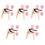 5Pcs Portable Rose Gold Capo for Guitar Ukulele with Soft Padding 2