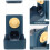 Dark Blue Automatic Cat Feeder Durable PP Small Pet Food Dispenser 4