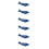 6Pcs Blue Ceramic Flatware Organizer Chopstick Rest for Dining Table 3