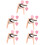 5Pcs Portable Rose Gold Capo for Guitar Ukulele with Soft Padding 5