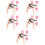 5Pcs Portable Rose Gold Capo for Guitar Ukulele with Soft Padding 6