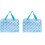 2Stk Make-Up Beutel PVC Transparent Wasserdicht Sky Blue 1