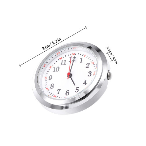 2Stk DIY Taschenuhr Zubehör Silberne Zifferblätter 1