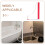 2Stk Selbstklebende Duschkabinen Ecke Splash Guard Transparent 5