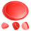 Red Drum Head Double Layer Metal Plastic Drum Cover for Stage Use 4