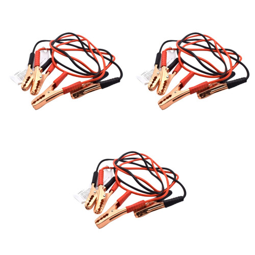 3Stk Notfall-Starthilfekabel Auto Power-Kabel 500A Schwarz Rot 1