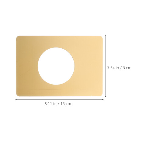 6Pièces Plaques De Fixation Porte Dorées Acier Inox Durable 1
