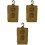 3Pcs Waterproof Khaki Phone Bag Small Pouch with Quick Release Buckle 2