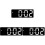 3Pcs Simple LED Digital Clock Black Alarm Clock for Bedroom and Office 2