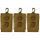 3Pcs Waterproof Khaki Phone Bag Small Pouch with Quick Release Buckle 3