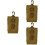 3Pcs Waterproof Khaki Phone Bag Small Pouch with Quick Release Buckle 5