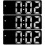 3Pcs Simple LED Digital Clock Black Alarm Clock for Bedroom and Office 8
