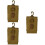 3Pcs Waterproof Khaki Phone Bag Small Pouch with Quick Release Buckle 6