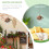 1Pc White Iron Hanging Flowerpot Rounded Wall Mount Decorative Pot 4