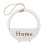 1Pc White Iron Hanging Flowerpot Rounded Wall Mount Decorative Pot 6