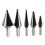 5Pcs Step Drill Bit Set Alloy Steel 1-6mm Silver 2