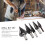 5Pcs Step Drill Bit Set Alloy Steel 1-6mm Silver 4