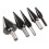 5Pcs Step Drill Bit Set Alloy Steel 1-6mm Silver 15