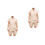 2Sets Steam Kleding Lichtgeel Polyester Comfortabele Set 1