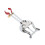 Clip Tromba in Metallo Resistente E Stabile Multicolor 1