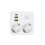 Wall Socket Power Strip Extender with 2 AC Outlets 2 USB  1 Type-C Charger Electrical  for Home EU Plug 1