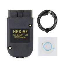 1 Set V25.3 VAG Scanner VAG Tool VAG KKL VAG COM Kabel OBD2 Diagnostische Kabel Meertalige OBD2 Scanner HEX V2 VAGCOM