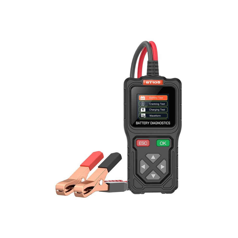 Bm550 Car Battery Tester 6V 12V 24V 100-2000 Auto Battery Analyzer Battery System Battery Testing Diagnostic Tool Black 4712334398840