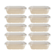 20Pcs to Go Lunch Khaki with Lid