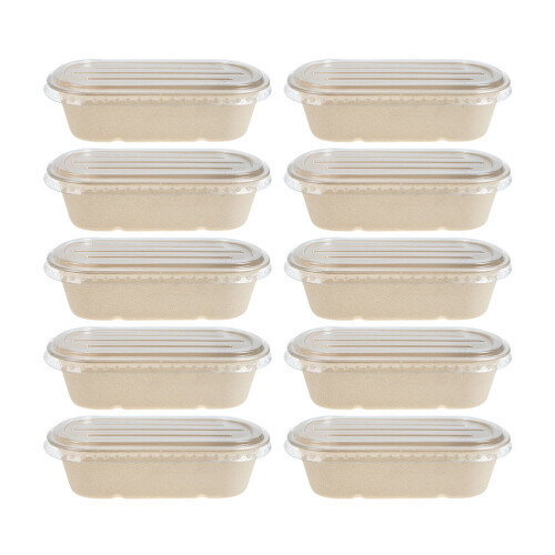 20Pcs to Go Lunch Khaki with Lid
