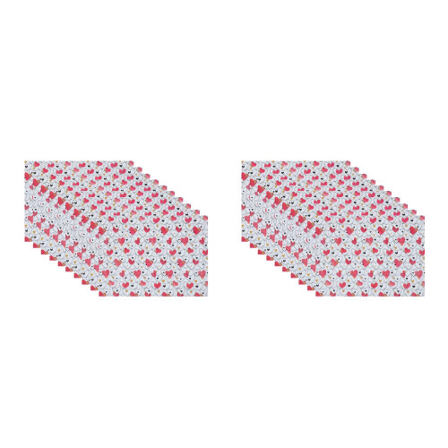 20Sheets Heart Pattern Gift Wrapping Paper Eco-Friendly DIY Gift Decor