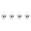 4Pcs Plush Tooth Doll Keychain Pendant Soft White Backpack Charm 3