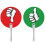 10 Pcs Classroom Voting Paddles, Interactive Handheld Judging Boards for Schools 1