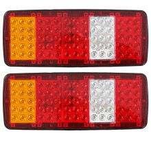 2 Pezzi di Fanali Posteriori A LED da 24 V per Auto, Rimorchio, Luci di Stop, Freno e Indicatori di Direzione per Auto, Camion,  e Roulotte