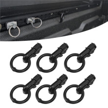 6 Pcs L Track Double Stud Fitting for Truck Bed Tie Down, 5000lbs Breaking Strength
