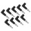 9Pcs Car Ignition Coil Boot Kit 90 Degree Spark Plug Wire Terminal Set 8